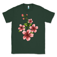Sports Green pink flowers hibiscus Classic Tee - Jasminsmagicworld