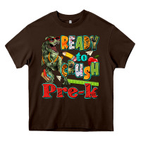 Chocolate Brown ready to crush pre k Heavy Core Tee - texasbilliewilder