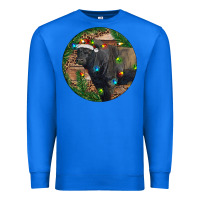 True Royal Black Angus Bull with Christmas Lights Premium Sweatshirt - RanaPortraitStore
