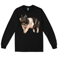 Black hampshire pig Long Sleeve Tee - LillyAllenDesigns