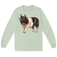 Matcha hampshire pig Long Sleeve Tee - LillyAllenDesigns