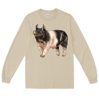 Mushroom hampshire pig Long Sleeve Tee - LillyAllenDesigns