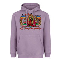 Lavender with god all things are possible lady of guadalupe Heavyweight Hoodie - Jasminsmagicworld
