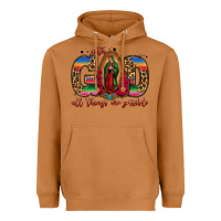 Meerkat with god all things are possible lady of guadalupe Heavyweight Hoodie - Jasminsmagicworld