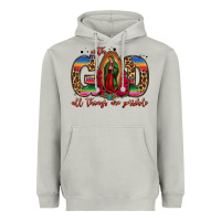 Moon Dust with god all things are possible lady of guadalupe Heavyweight Hoodie - Jasminsmagicworld