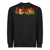Black burger with coke and stars Heavyweight Sweatshirt - AdoDesignShop