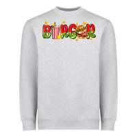 Heather Grey burger with coke and stars Heavyweight Sweatshirt - AdoDesignShop