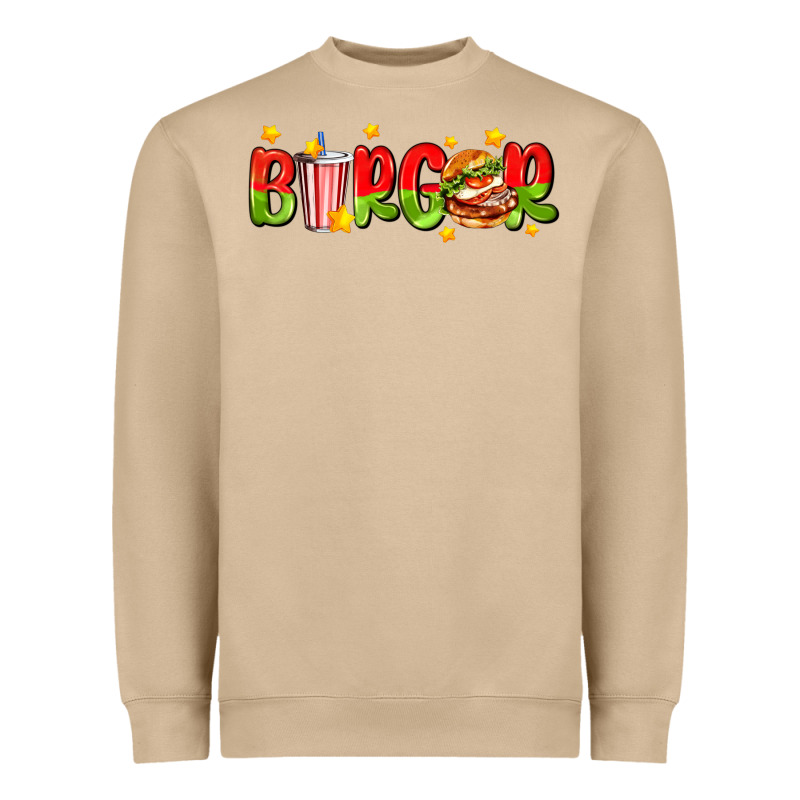 Burger With Coke And Stars Heavyweight Sweatshirt by AdoDesignShop | Teevron