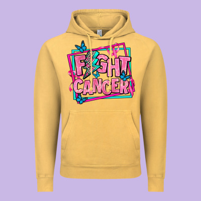 Fight Cancer Vintage Hoodie Designed By Adodesignshop