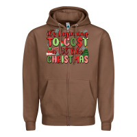 Chestnut it's beginning to cost a lot like christmas Zipper Hoodie - MaliasSmallBusiness