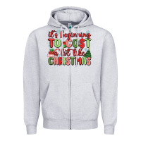 Heather Grey it's beginning to cost a lot like christmas Zipper Hoodie - MaliasSmallBusiness