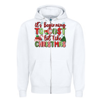 White it's beginning to cost a lot like christmas Zipper Hoodie - MaliasSmallBusiness
