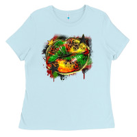 Baby Blue juneteenth lips Ladies Tee - Zillion Design Studio