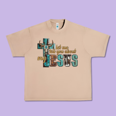 Let Me Tell You About My Jesus Urban Heavy Tee Designed By Artiststas