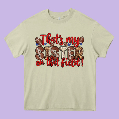 That S My Sister On That Field Heavy Core Tee Designed By Zillion Design Studio