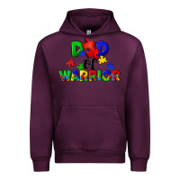 Mauve Wine Dad of warrior Urban Hoodie - CowGirlArtShop