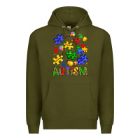 Army Green autism Premium Hoodie - JahusDesignShop