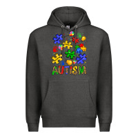 Charcoal Heather autism Premium Hoodie - JahusDesignShop
