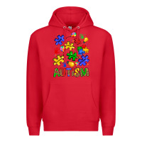Red autism Premium Hoodie - JahusDesignShop
