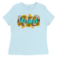 Baby Blue blessed tbw Ladies Tee - texasbilliewilder