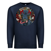 Navy Black Angus Calf Christmas Premium Sweatshirt - RanaPortraitStore