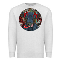 Oatmeal Heather Black Angus Calf Christmas Premium Sweatshirt - RanaPortraitStore