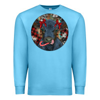 Ocean Blue Black Angus Calf Christmas Premium Sweatshirt - RanaPortraitStore