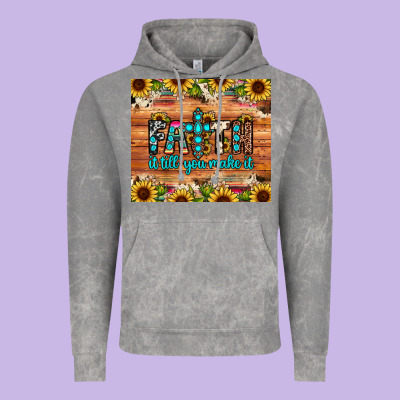 Faith It Till You Make It Vintage Hoodie Designed By Jahusdesignshop