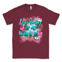 Burgundy nursing is a work of Classic Tee - BarkalooDesign