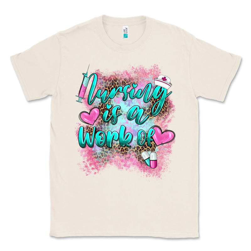 Nursing Is A Work Of Classic Tee by BarkalooDesign | Teevron