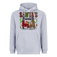 Heather Grey santa's favorite ma medical assistant Heavyweight Hoodie - Jasminsmagicworld