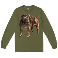 Army Green Duroc Pig Long Sleeve Tee - LillyAllenDesigns