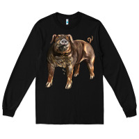 Black Duroc Pig Long Sleeve Tee - LillyAllenDesigns