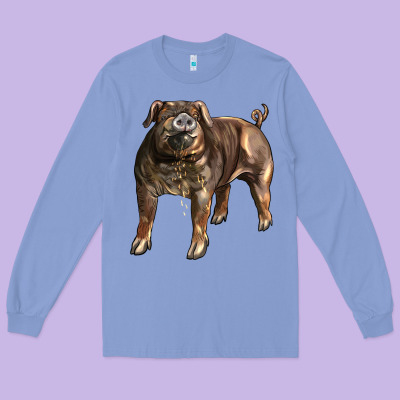 Duroc Pig Long Sleeve Tee Designed By Lillyallendesigns