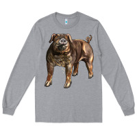 Heather Grey Duroc Pig Long Sleeve Tee - LillyAllenDesigns