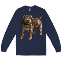 Navy Duroc Pig Long Sleeve Tee - LillyAllenDesigns