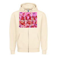 Sandshell love gnomies with gift boxes Zipper Hoodie - NancyCooperArtShop