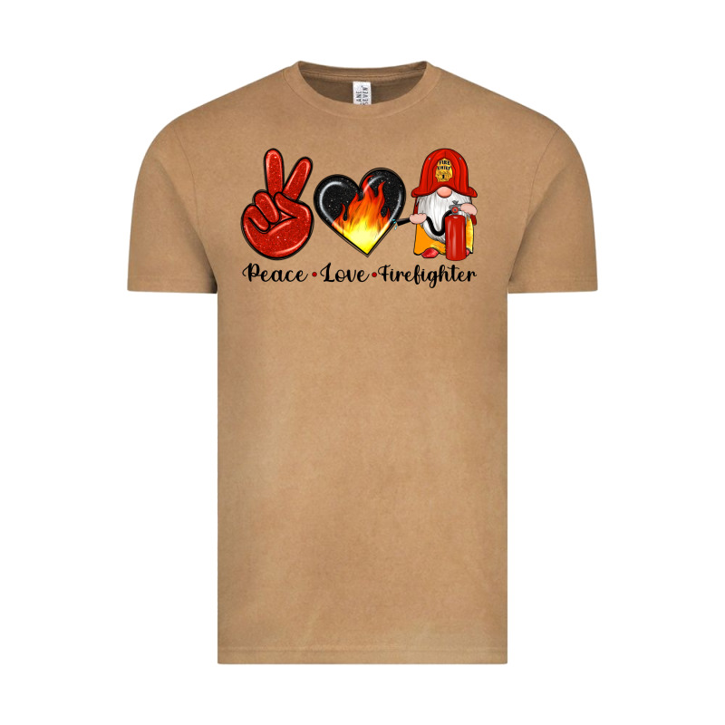 Peace Love Firefighter Vintage Tee by Artiststas | Teevron