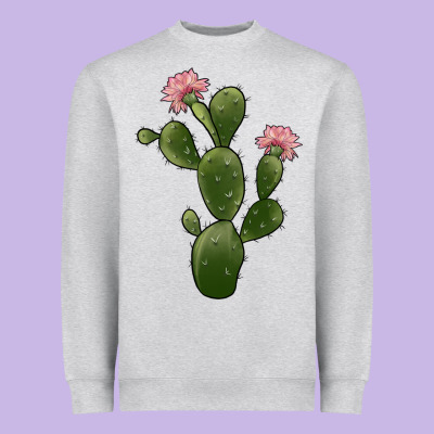 Cactus 2 Heavyweight Sweatshirt Designed By Jahusdesignshop