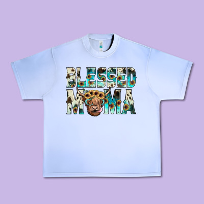 Blessed Mama Urban Heavy Tee Designed By Jahusdesignshop
