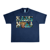 Navy blessed mama Urban Heavy Tee - JahusDesignShop