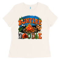 Bone bonfire hoodie Ladies Tee - texasbilliewilder
