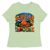 Matcha bonfire hoodie Ladies Tee - texasbilliewilder