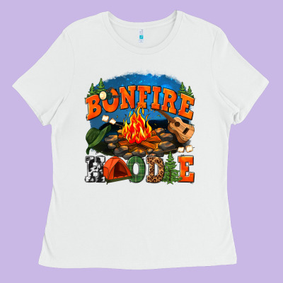 Ladies Tee bonfire hoodie
