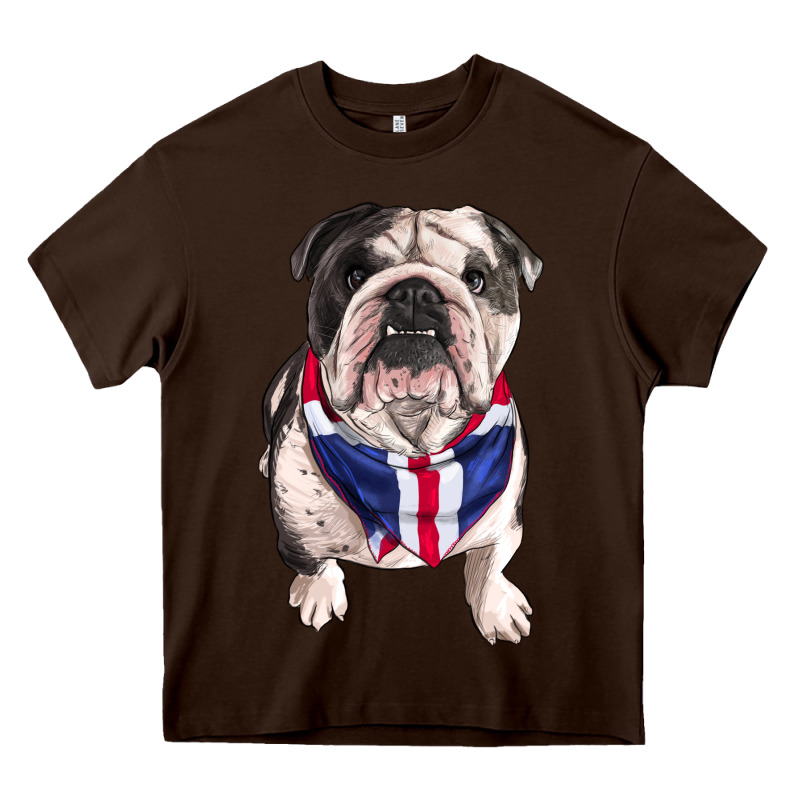 English Bulldog Heavy Core Tee by RanaPortraitStore | Teevron