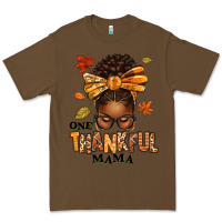 Cacao one thankful mama afro messy bun Premium Tee - texasbilliewilder