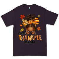 Plum one thankful mama afro messy bun Premium Tee - texasbilliewilder