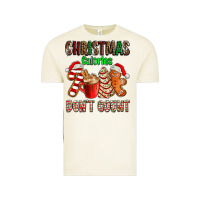 Vintage Arctic christmas calories dont count with  christmas tree cake and cookies ad Vintage Tee - AdoDesignShop
