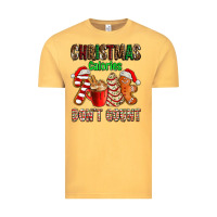 Vintage Mustard christmas calories dont count with  christmas tree cake and cookies ad Vintage Tee - AdoDesignShop
