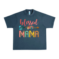 Midnight Navy blessed mama Urban Heavy Tee - JahusDesignShop